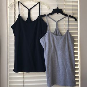 Lot of 2 NWOT XLT black and gray activewear tops